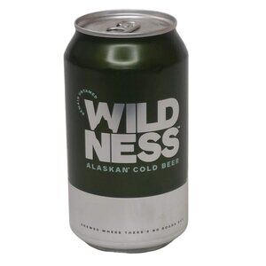 Alaskan Brewing Co Juneau AK Wildness Empty Beer Can Bottom Opened